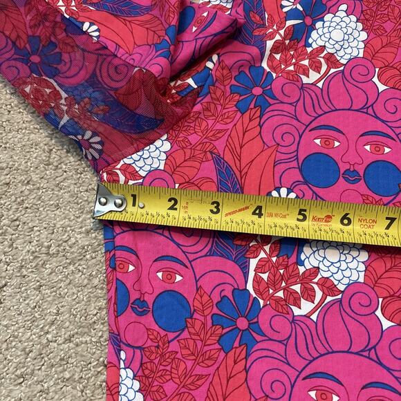 Ibkul Long Sleeve Nadia Golf Shirt Size XS Zip Pullover UPF 50+ NWT Colorful - Picture 6 of 10